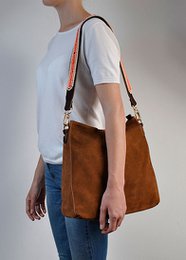 BOHO IBIZA BAG - Tracolla Coral Ivory (70cm) + Borsa Suede (Cognac)
