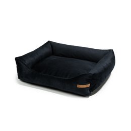 Cama para perros "Otto" negra con colchón ortopédico