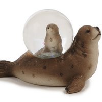 Poly seal with glitter ball