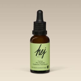  Hydrating hyaluronic acid serum in 30ml bottle. Lightweight, clear formula to deeply moisturize and plump skin.