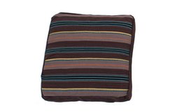 Hazan Kelim Cushion Stripes Brun Turkis