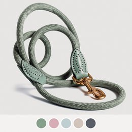  Durable, flexible dog leash available in 120 cm and 170 cm lengths, with color options including aqua, anthracite, mauve, sage green, and taupe.