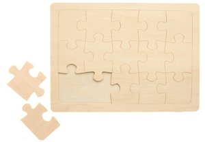 Holz-Puzzle zum Bemalen 15tlg