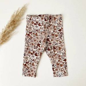 Legging Vintage Flowers cacao