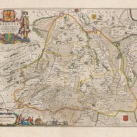 Poster Historische Kaart Drenthe - Plattegrond 1642