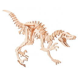 Construction kit Dino Dinosaur Velociraptor wood