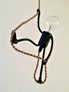 Mr.Bright One on a Rope; * Hanglamp * Dutch Design * Snoer 75 cm lijkt op echt touw * Eenvoudig verstelbaar in hoogte