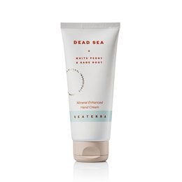 Mineral-enriched hand cream with nourishing ingredients for soft, hydrated hands.