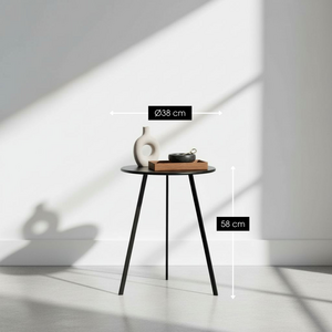 Bijzettafel buiten Seatle Zwart