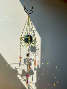 Sonnenfänger-Kugel/Kugel grüner Fluorit