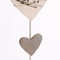 Bella Portraitr., white, heart-shaped with stand, for 1 photo