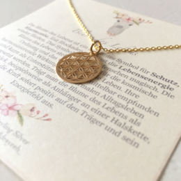 Kette Blume des Lebens 925