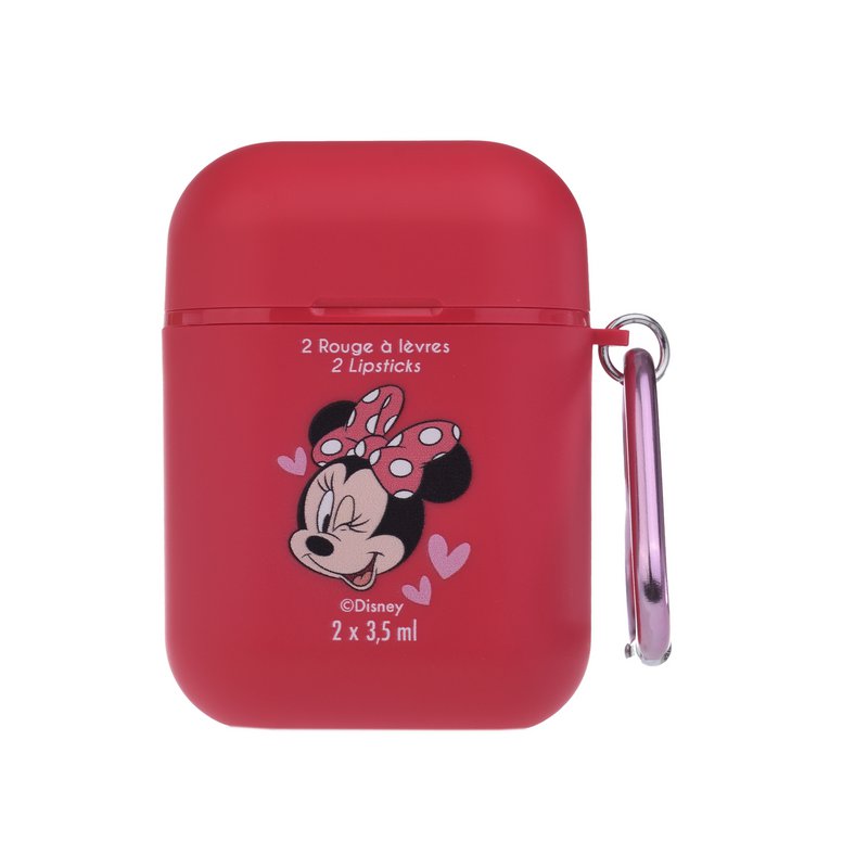 Duo Baume à Lèvres & Gloss Minnie avec Porte-clés Cœur