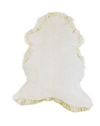 Echtes Schaffell | Naturweiß/Creme | 85x45cm