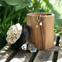 Wooden and porcelain box - CYLA-L