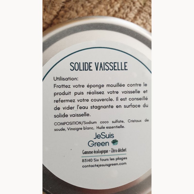 Solid opvaskemaskine / genopfyldelig opvaskemiddel Citron 100g