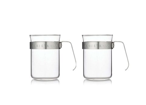 Barista & Co - coffee cup set of 2 pieces 200 ml - silver