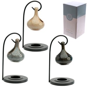 Eden druppelvormige hangende oliebrander met standaard