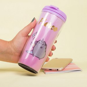 Pusheen Travel - Trinkbecher "FIERCE" mit Trinkverschluss