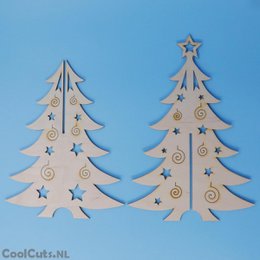 Sapin de Noël en bois 33cm