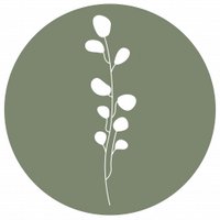 Muurcirkel leaves olijfgroen