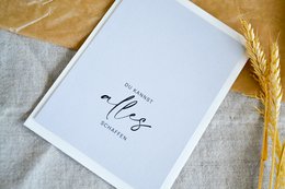 Ansichtkaart "Je kunt alles"