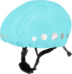 Rain cover for bicycle helmets - turquoise