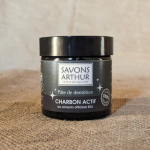 Toothpaste paste with activated vegetable charcoal and ORGANIC Rosemary