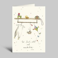 Birth card | Be cheeky wild and wonderful | Birth card (new version)