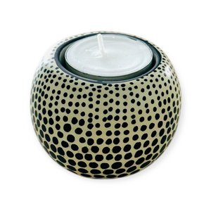 Teelicht Kisii Stein Round Dot