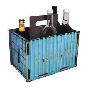 Flessendraagcontainer turkoois