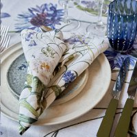 Linen napkin - Blue flower garden  JL