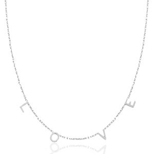 LOVE silver necklace