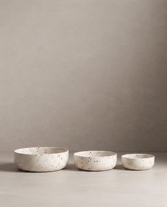 New Party Bowl Trilogy Set 3 pieces White