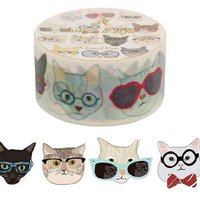 Washi / Masking Tape "Gläserne Katze"