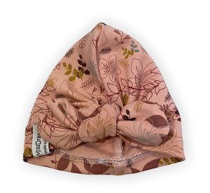 Mutsje met strik | Flower | Dusty Pink