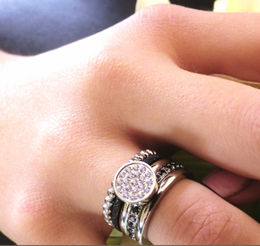 Insert ring inside 2mm zirconia steel black