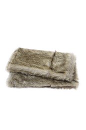 Soft, plush, and cozy faux fur throw in a warm sable color. Ideal for adding a touch of luxury to any bedroom or living space.