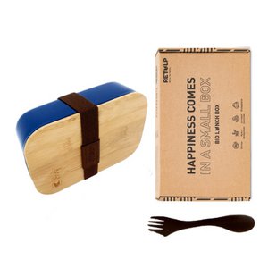 ECO Bamboo Lunchbox to go Blau