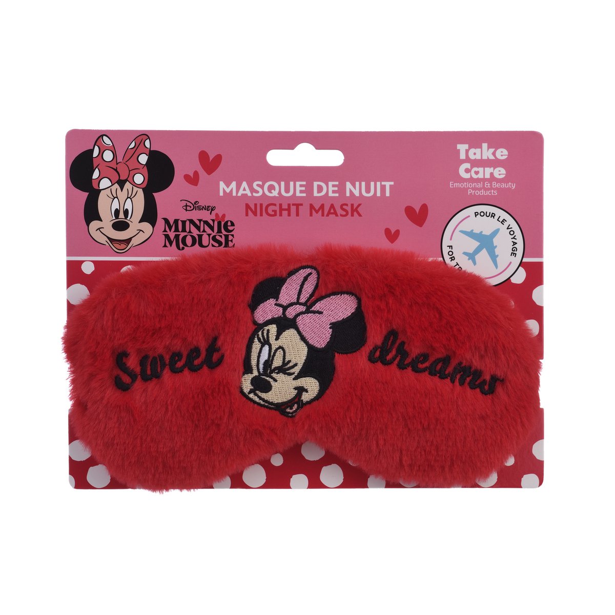 Masque de Nuit de Voyage Peluche Minnie