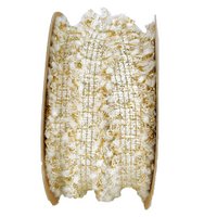 Band Ornella, B25mm, L10m, creme-gold