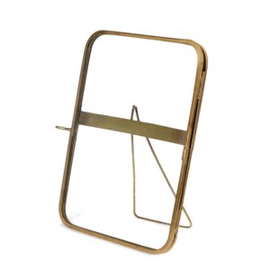 Rounded standing brass frame 13x18cm