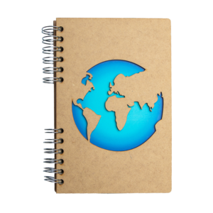 Duurzaam Houten Notitieboek – KOMONI – World – Gerecycled papier – Navulbaar – WER