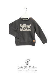 Little Chiq Babypullover „Official Badass“