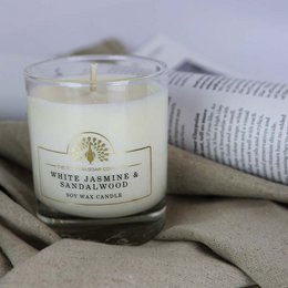 ENGLISH SOAP C° 170g Kerze – Weißer Jasmin und Sandelholz
