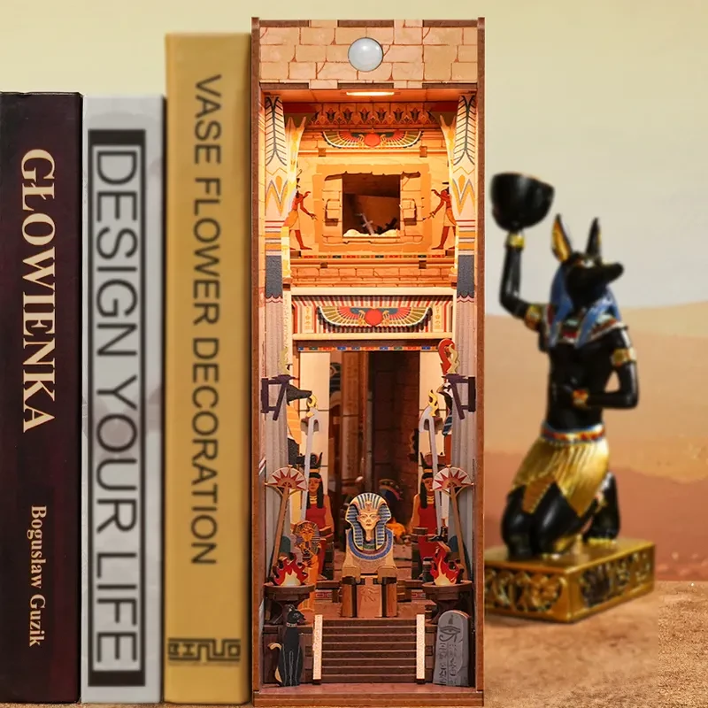 DIY Boek Nook Avontuur in Egypte Boeksteun Kunst Bizniz