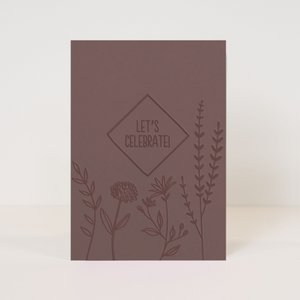Postcard 'Let's Celebrate'