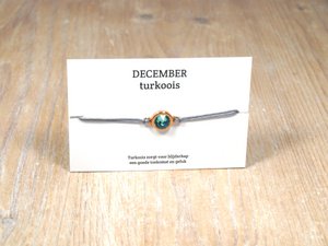 per stuk.Geboortesteen armbandjes swarovski rosé goud