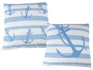 Kussen met anker inclusief 40x40 cm vulling