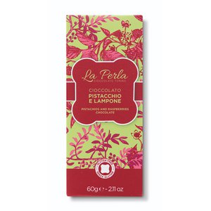 La Perla di Torino - Pistache Framboos chocolade reep